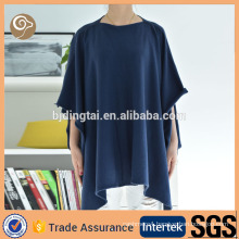 Women wholesale mongolian cashmere poncho 2016